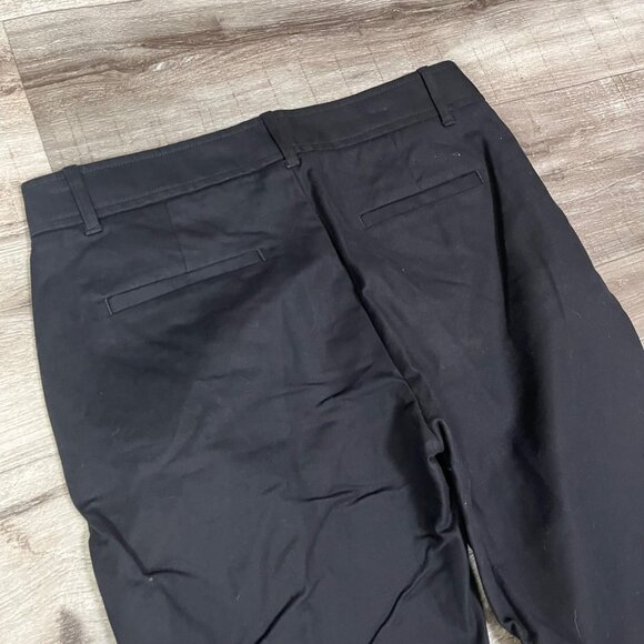 Gap 02 R Slim Crop Mid Rise Chino Denim Jeans Black Women’s Size 2 - Picture 6 of 8